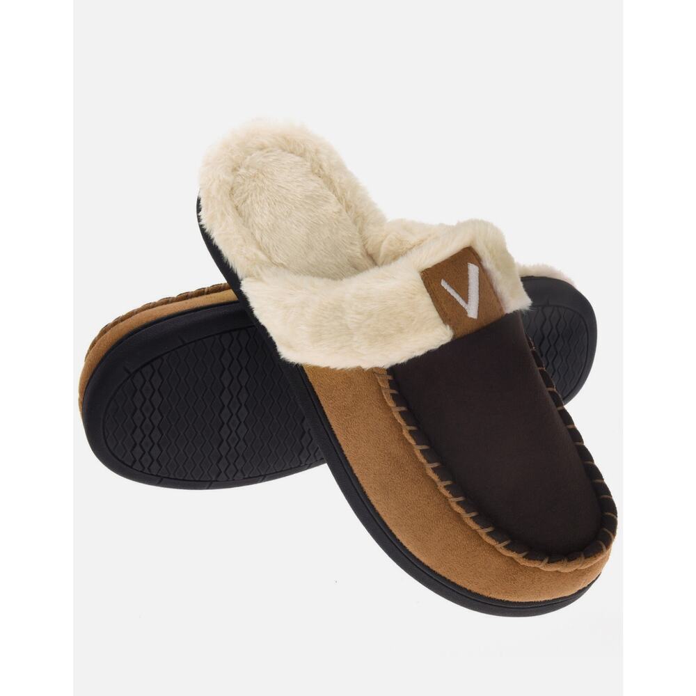 💰Memory Foam Slippers Men M 9-10 Moccasin Plush Fleece Slipon House Shoes
